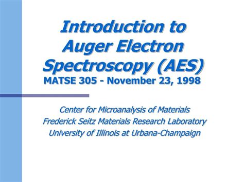 auger electron spectroscopy ppt|Auger electron spectroscopy .